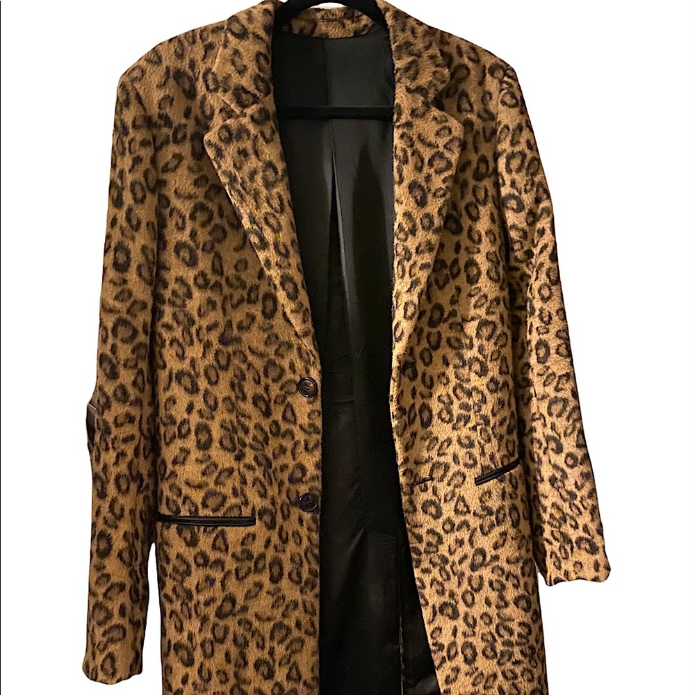 Menswear leopard print coat